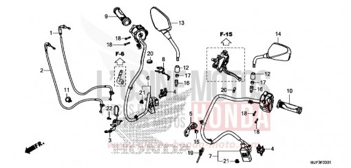 SWITCH/CABLE (CRF1000D) CRF1000DH de 2017